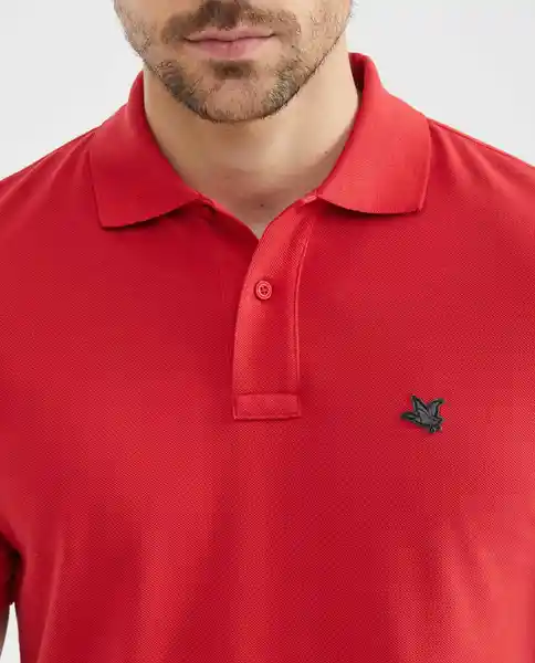 Camiseta Duck Patch Masculino Rojo Navidad Medio M Chevignon