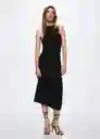 Vestido Riot Negro Talla M Mujer Mango