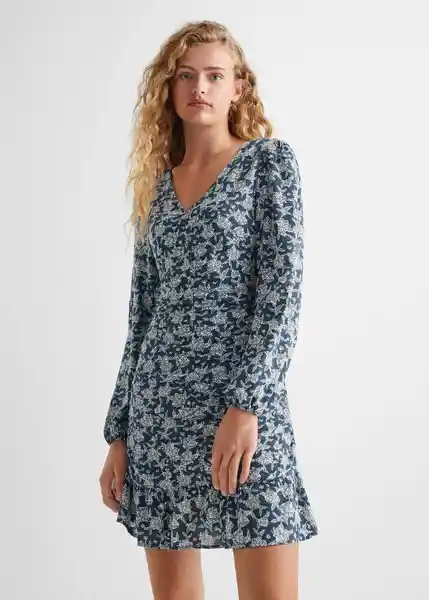 Vestido Toffy Marino Talla 18 Teen Niñas Mango