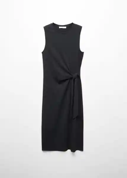 Vestido Fertina Negro Talla 24 Mujer Mango