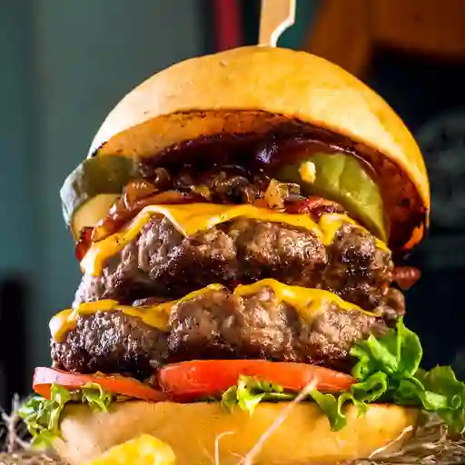 American Burger + Papa a la Francesa
