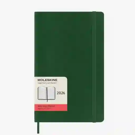 Moleskine Agenda Diaria Verde Grande Sc 2026