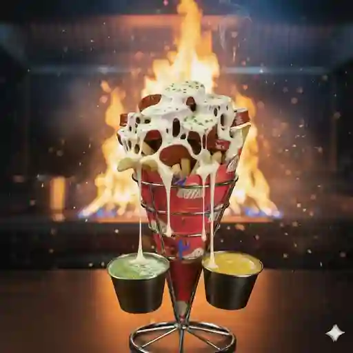 Papas lokas chorizo bbq