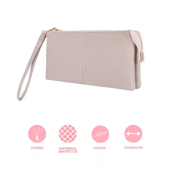 Bolso Multiuso Con Asa de Mano Granulado Serie Morado Miniso