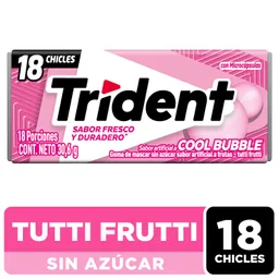 Trident Chicle Sin Azúcar Tutti Frutti