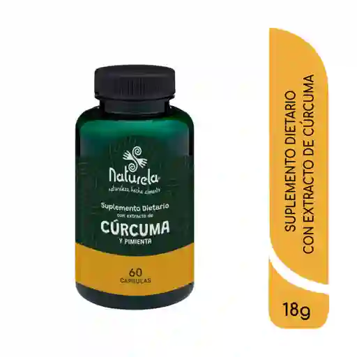 Naturela Cúrcuma Con Pimienta 60 Cápsulas
