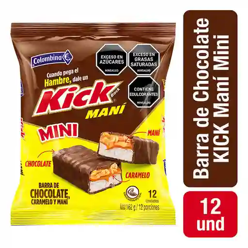 Colombina Barra de Chocolate Kick Mani