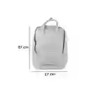Maleta Escolar Rectangular Con Asa Gris Serie Miniso