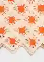 Falda Camerón Naranja Talla XS Mujer Mango