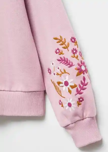 Sudadera Romance Malva Talla 10 Niña Mango
