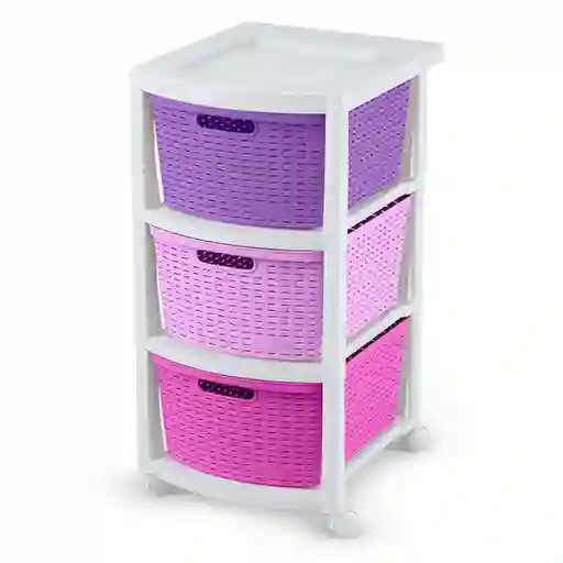 Rimax Cajonero Shia 3 g Lila-Rosa-Fucsia 66 x 33 x 39 cm
