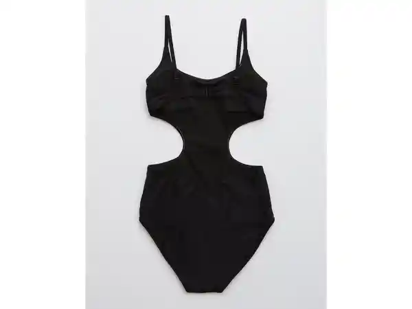 American Eagle Vestido Baño Aerie Negro Real Large