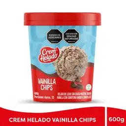 Crem Helado Vainilla Chips 600 g