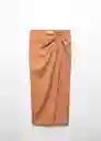 Falda Famara Nude Talla 36 Mujer Mango