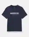 Camiseta Hombre Azul Talla Medium 4659410 American Eagle