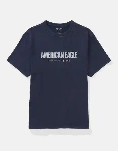 Camiseta Hombre Azul Talla Medium 4659410 American Eagle