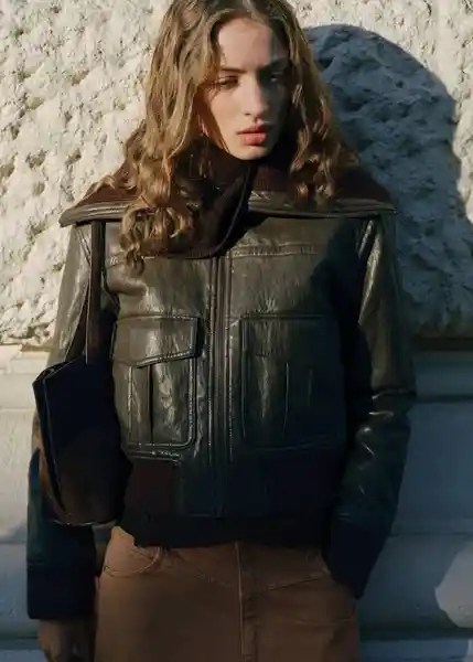 Jean Blair Caramelo Talla 44 Mujer Mango