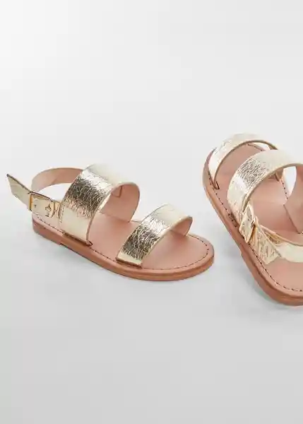 Sandalias Dannab Oro Talla 26 Niñas Mango