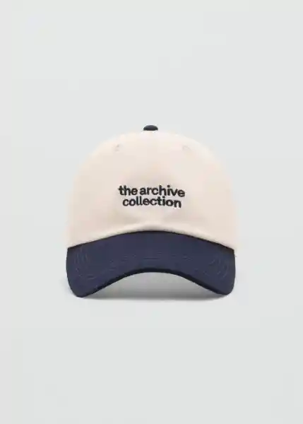 Gorra Archive Navy Talla 99 Mujer Mango