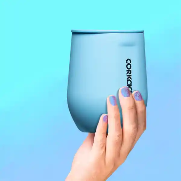 Corkcicle Vaso Stemless Neón Santorini