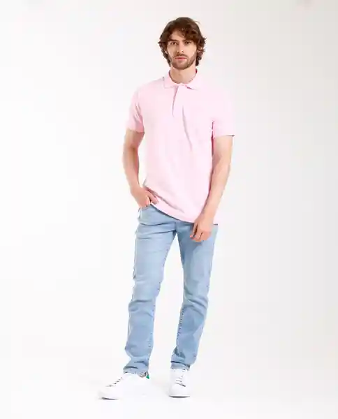 Camisa Polo Rosado Claro Talla L Rifle190e000