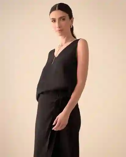Camisa Negro Jaguar Ultraoscuro Talla L 411G013 Espirit
