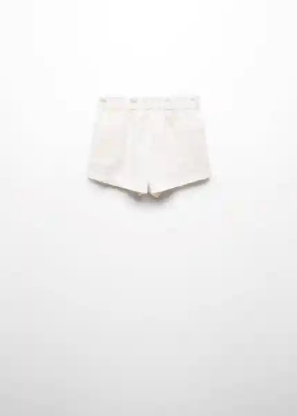 Short Crush Offwhite Talla 70 Niñas Mango