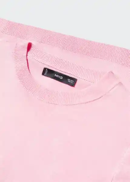 Jersey Basic Rosa Pastel Talla XS Mujer Mango