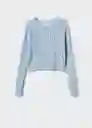 Saco Jersey Dramo Celeste Talla XS Mujer Mango