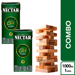 Combo Aguardiente Nectar Club 1000 mL + Jenga Nectar