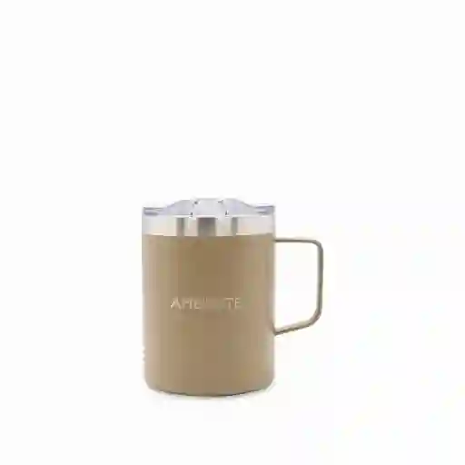 Mug Doble Pared en Acero Taupe 420 mL Ambiente Gourmet