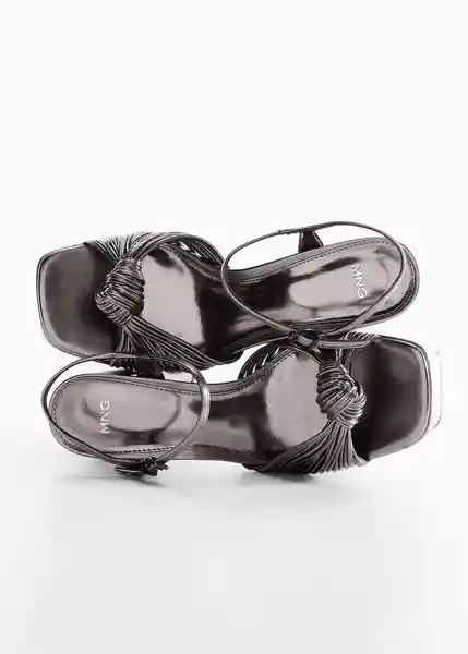 Sandalias Alma Gunmetal Talla 41 Mujer Mango