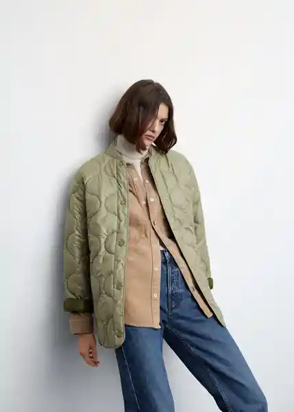 Anorak Onion Khaki Talla 18 Mujer Mango