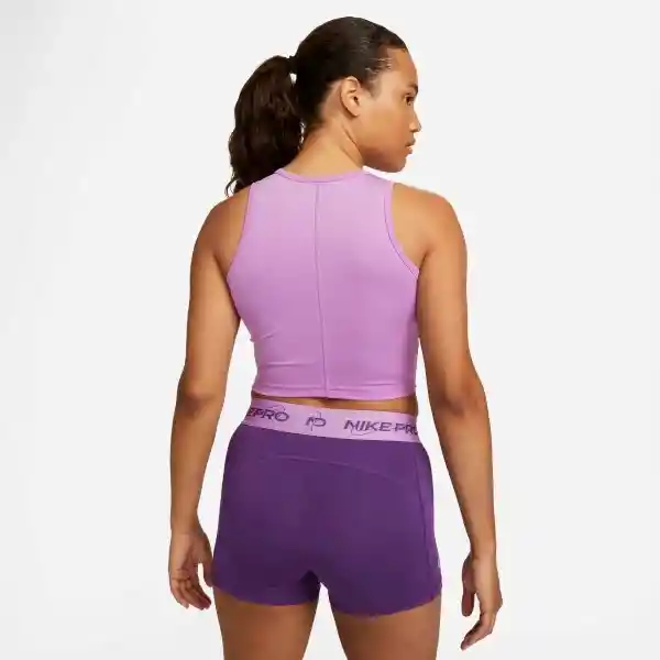 Nike Polera W Crop Tank Grx Morado Para Mujer Talla L