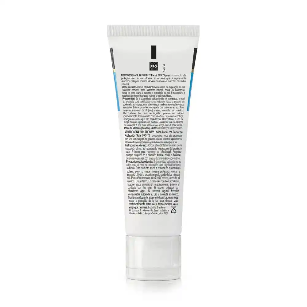 Protector Solar NEUTROGENA Sunfresh Facial FPS 70 x 40 ml