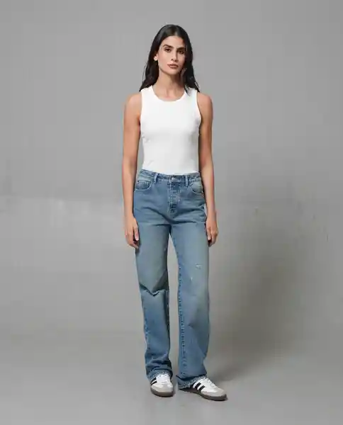 Jean Mujer Azul 8 233 G009_AZU144306 Rifle