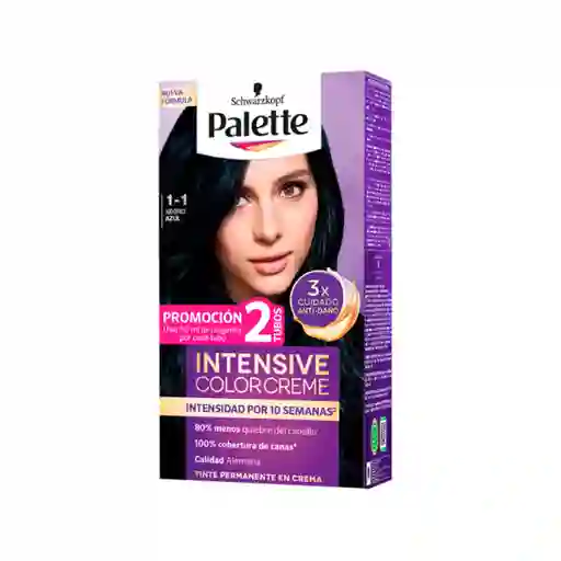 Palette Tinte Intensive Color Creme Negro Azul 1-1 100 mL