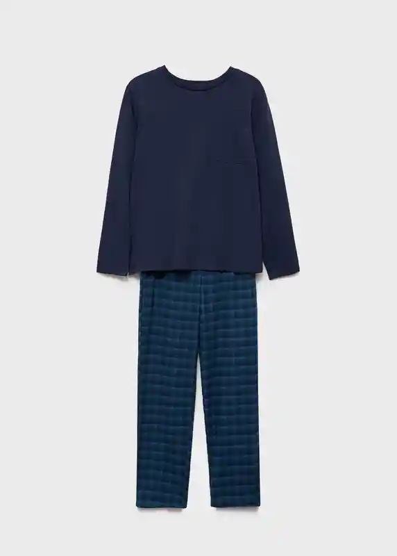 Pijama Pack Cold Azul Talla 08 Pijamas Mango