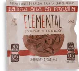 Elemental Galleta de Proteína Sabor Chocolate