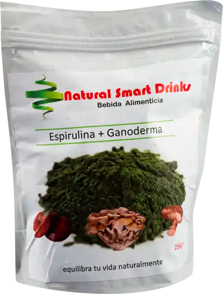 Natural Smart Drinks Bebida en Polvo Espirulina Con Ganoderma
