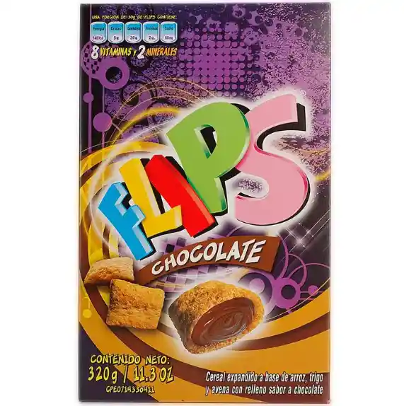 Flips Cereal Snack Chocolate