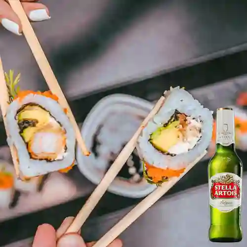Combo Philadelphia Roll + Stella Artois 330 ml