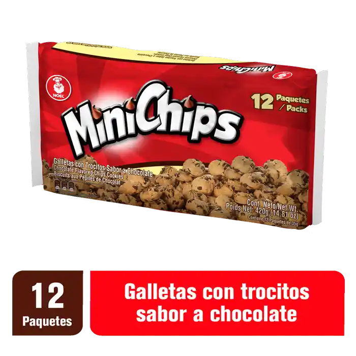 Mini Chips Galletas con Trocitos de Chocolate