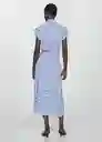 Vestido Apple Azul Talla 25 Mujer Mango