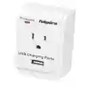 Multicontacto 1 Toma y 1 Usb Fulgore Supresor 150 J