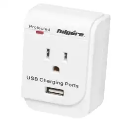 Multicontacto 1 Toma y 1 Usb Fulgore Supresor 150 J