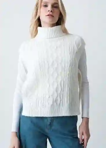 Tejido Mujer Crudo Marfil Claro Talla L 083G055 Naf Naf