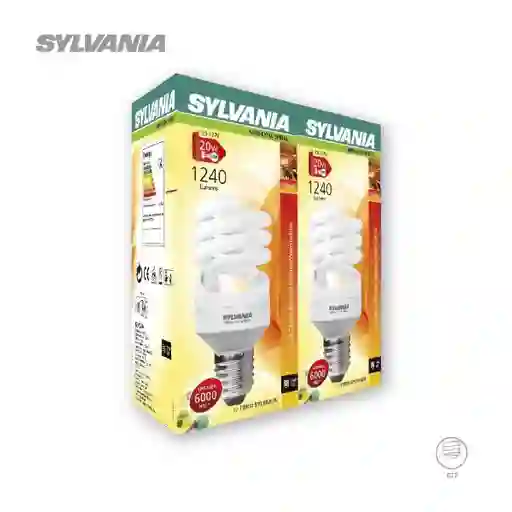 Sylvania Bombillo Ahorrador Espiral L.Amari 20WX2 P28678-38