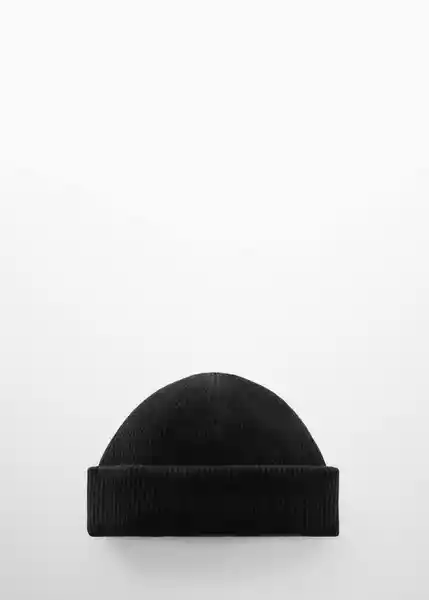 Gorra Small Negro Talla 99 Hombre Mango