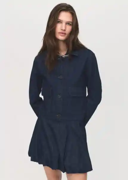 Chaqueta Cazadora Sabri Tejano Soft Talla S Mujer Mango